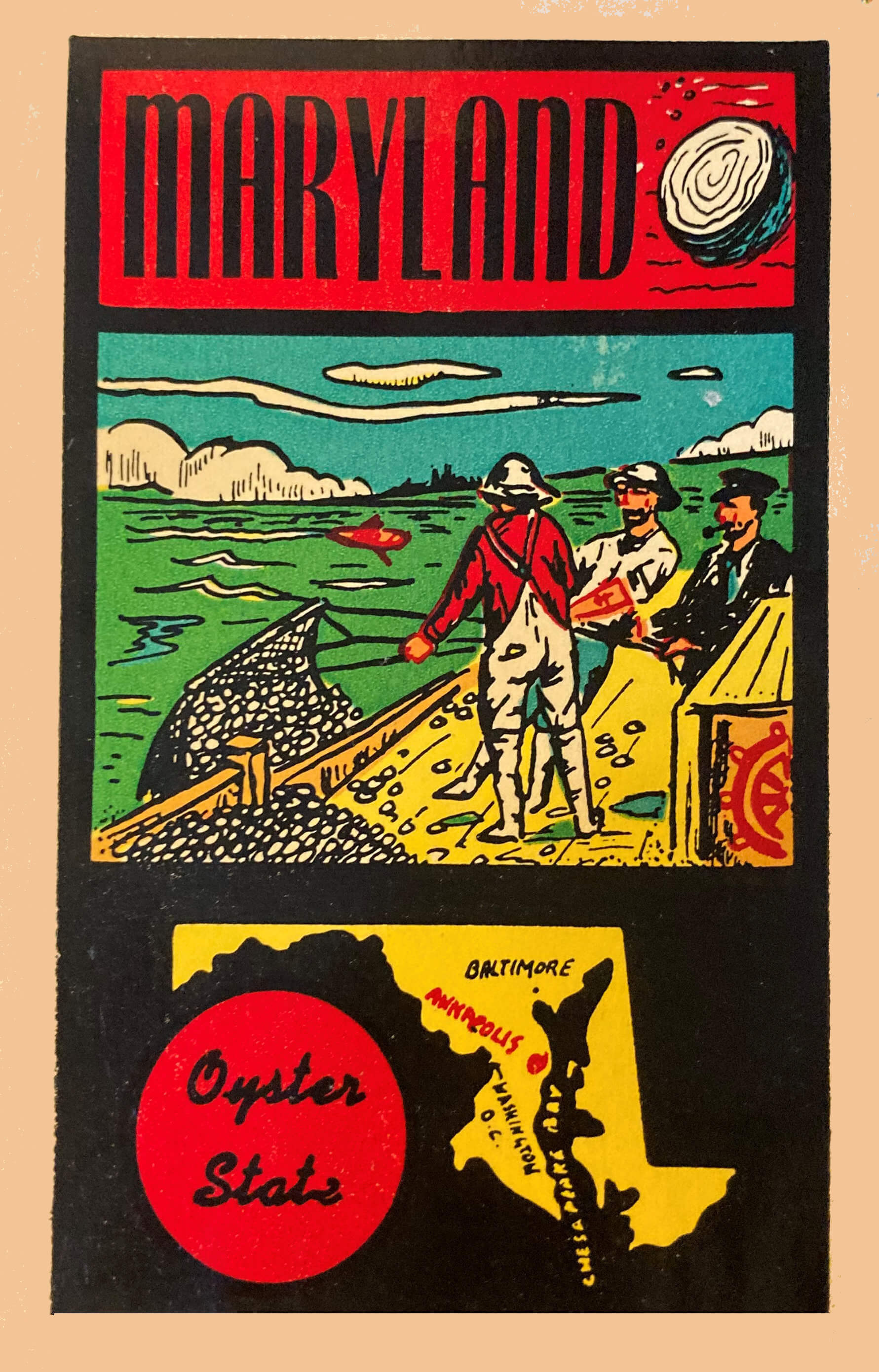 (image for) Maryland Vintage Vacation Stickers